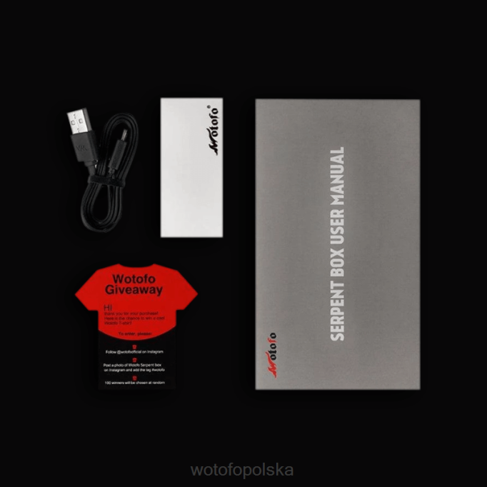Wotofo Smaki | Wotofo SERPENT Moduł pudełkowy o mocy 50 W czerwony RBNV127