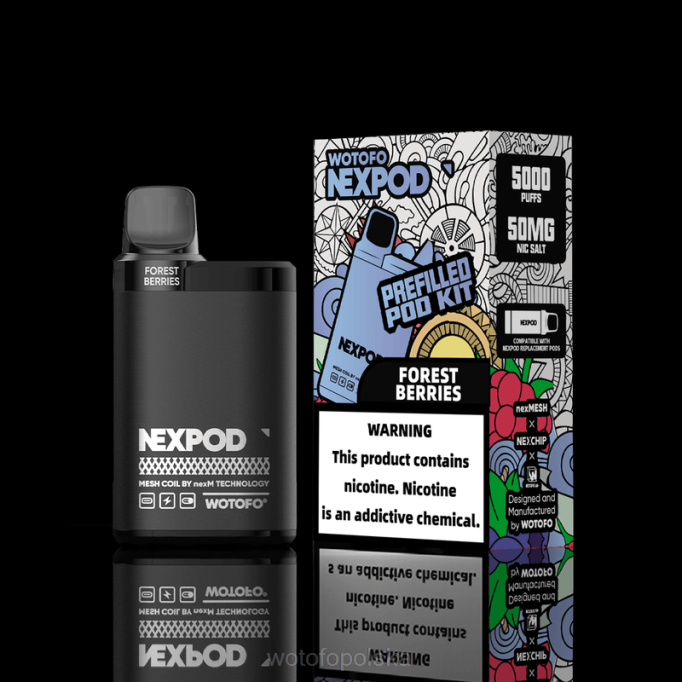 Wotofo E Papieros | Wotofo NEXPOD zestaw 20mg pudełko all inclusive RBNV8