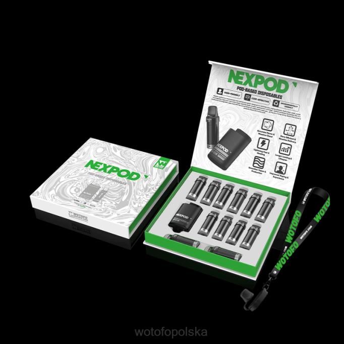 Wotofo E Papieros | Wotofo NEXPOD zestaw 20mg pudełko all inclusive RBNV8